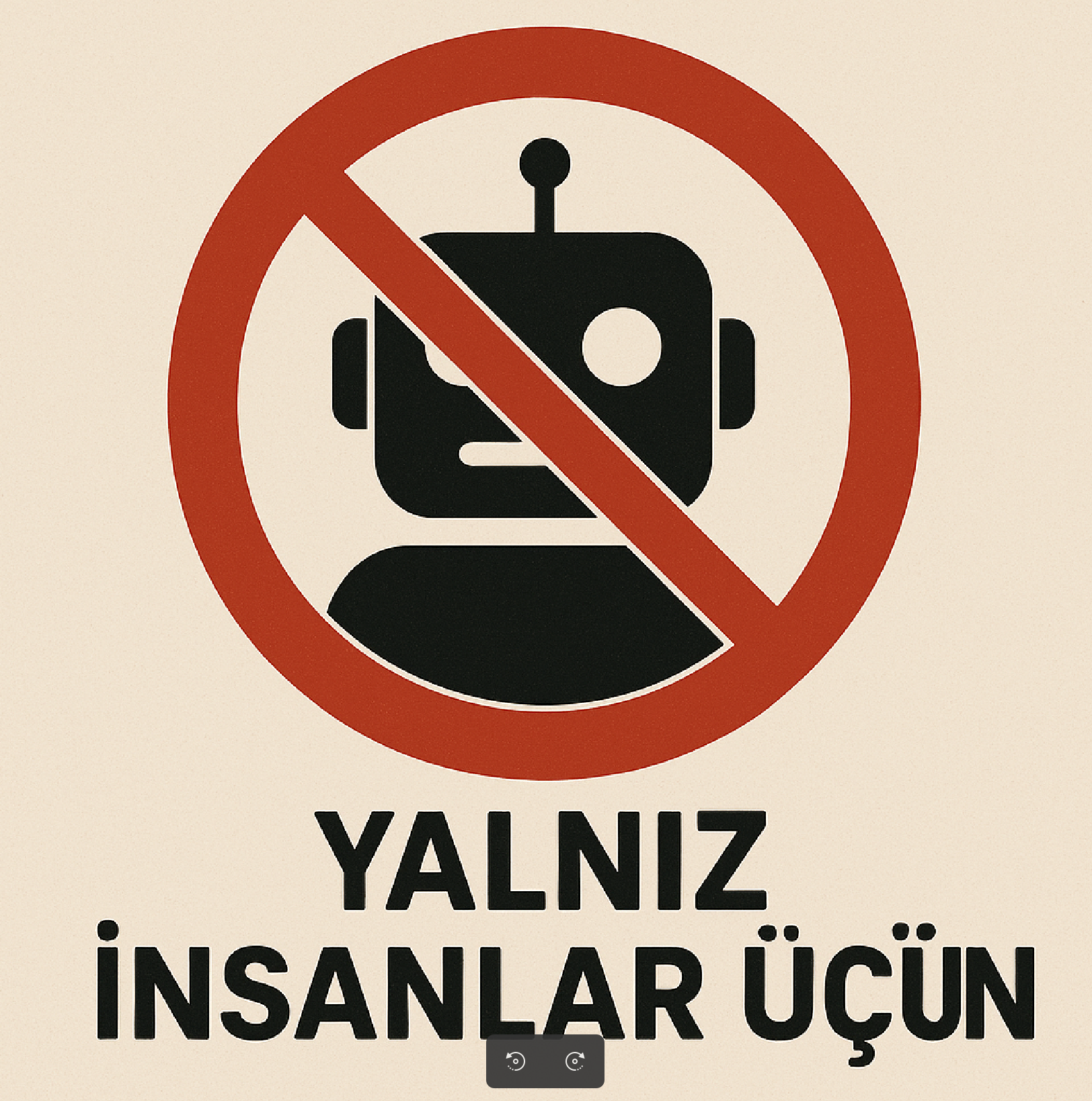 Yalnız insanlar girə bilər!